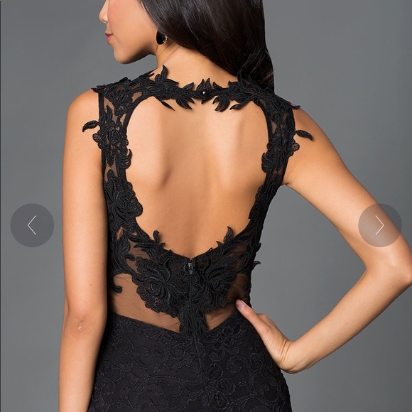 Brand new black lace gown - Picture 3 of 6